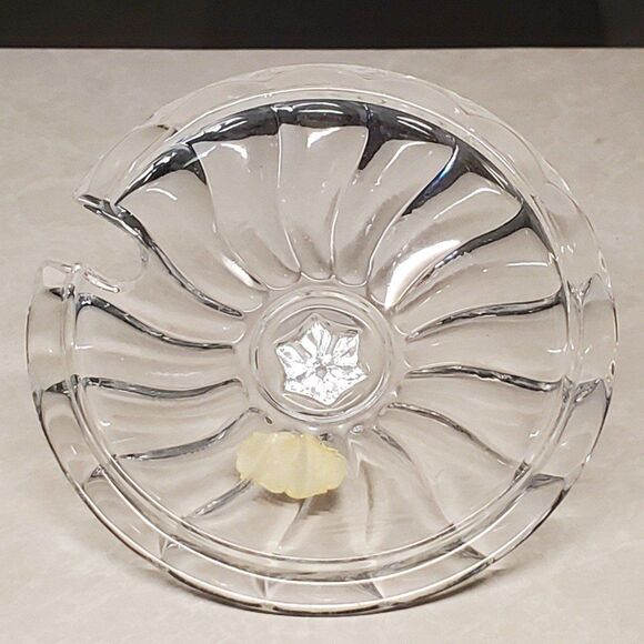 Echt Lead Crystal Lid For Compote Bleikristall Gepresst 4" - Picture 5 of 6